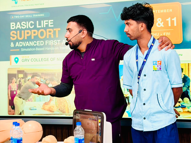 Basic Life Support (BLS) and Advanced First Aid Simulation-Based Hands-On Training