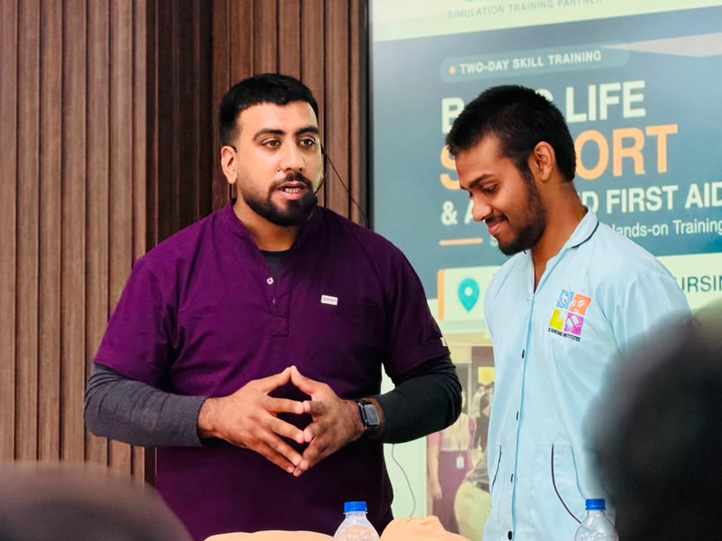 Basic Life Support (BLS) and Advanced First Aid Simulation-Based Hands-On Training
