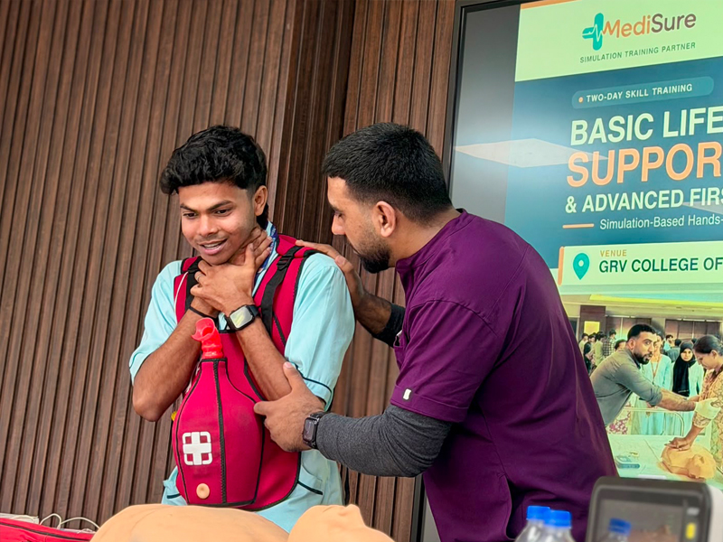 Basic Life Support (BLS) and Advanced First Aid Simulation-Based Hands-On Training