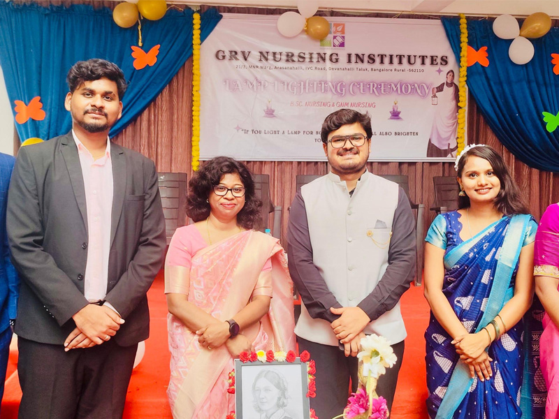 Lamp Lighting Ceremony Successfully Conducted at GRV Nursing Institutes
